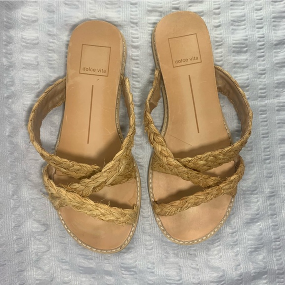 Dolce Vita Iman - Natural Cork - Braided Sandal - Size 6